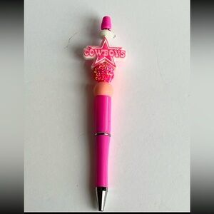 Pink Dallas Cowboys Bling Boujee Handmade Writing Pen
